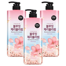 온더바디 플라워 블루밍 체리블라썸 약산성 퍼퓸 바디워시, 875ml, 3개 900g, 3개