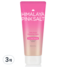 벨먼 히말라야 핑크솔트 클렌징 폼 모공 딥클렌징 지성 피부용 저녁 세안용, 200ml, 3개