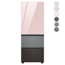 [색상선택형] 삼성전자 비스포크 김치플러스 냉장고 방문설치, 새틴 그레이