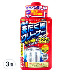 DAISUKI 洗衣槽清潔劑 550g, 3瓶裝，有效去除洗衣槽內污垢、霉菌，保持洗衣環境衛生, 3瓶