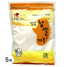 뚜레반 찹쌀가루 국산 A+, 1kg, 5개