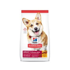 Hill's 希爾思 SCIENCE DIET 成犬 小顆粒 乾飼料, 適合1-6歲, 維持免疫系統健康, 雞肉 + 大麥, 6.8kg, 1袋