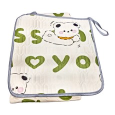 冰絲乳膠涼感腰枕防滑坐墊, 坐墊45cmx45cm, 腰枕30cmx50cm, 柔軟彈韌, 坐墊45 x 45cm 腰枕30 x 50cm, 柑橘小熊