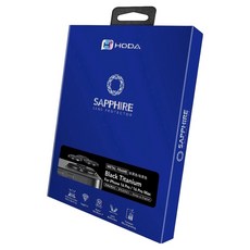 HODA 好貼 藍寶石鏡頭保護貼 原機結構設計款 黑色鈦, 1盒