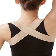 Cervin 美背調整帶/駝背矯正帶/姿勢矯正帶 米色 M~L, ML, 1個