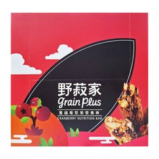 grain plus 野菽家 蔓越莓堅果營養棒, 7條入 低卡 營養 膳食纖維, 210g, 1盒