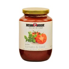 CHEF'S CHOICE 美味大師 義大利麵醬 蕃茄羅勒，新鮮原料，極緻美味，470g, 1罐