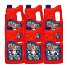 백광 파워 트래펑 배수구세정제, 2L, 6개
