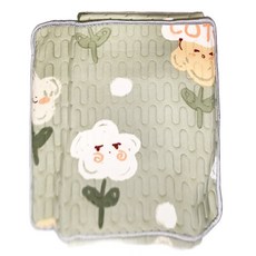 冰絲乳膠涼感腰枕防滑坐墊 Set, 歡樂雲朵款, 坐墊45cmX45cm, 腰枕30cmX50cm(含枕芯), 坐墊45 x 45cm 腰枕30 x 50cm, 歡樂雲朵