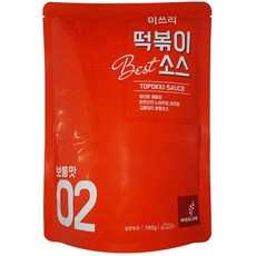 미쓰리 떡볶이소스 02 보통맛, 780g, 1개