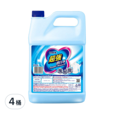 妙管家 超強漂白水, 添加次氯酸鈉, 多用途清潔, 大容量包裝, 4kg, 4桶