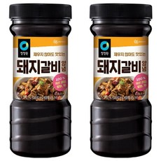 청정원 전통 돼지갈비양념, 840g, 2개