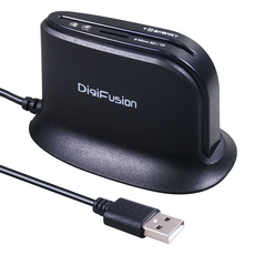 DigiFusion 伽利略 2合1讀卡機, 桌面型 ATM + Micro SD, 直立式插卡設計, 線長120cm, 支援自然人憑證, 桌上型, 1個