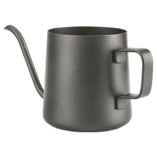 咖啡手沖壺 細口壺 250ml 啞光黑, 高 7.4 cm 壺底7cm 壺口6.8cm 高7.4cm 亞光黑 120g, 1個