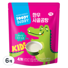 푸디버디 유아용 한우 사골곰탕, 180g, 6개 180g × 6개 섬네일