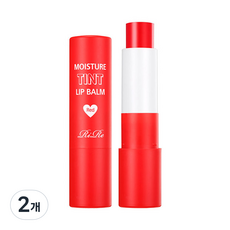 리르 모이스쳐 틴트 립밤 4g, 레드, 2개