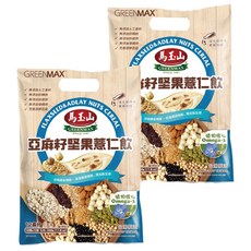 馬玉山亞麻籽堅果薏仁飲, 含植物性Omega-3, 高纖, 促進消化, 台灣製造, 28g, 12入, 2袋