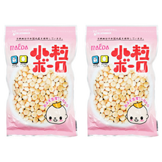 MAEDA 大阪前田製菓 乳球小粒燒菓子 蛋酥, 7個月以上寶寶適用, 日本國產原料選用, 100g, 2包