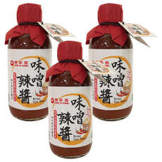 萬家香 味噌辣醬 225g, 100%純天然釀造, 使用非基因改造黃豆, 3瓶