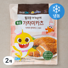 대상 핑크퐁 통살 가자미카츠 4개입 (냉동), 2개, 480g