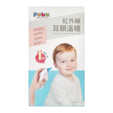 PUKU 藍色企鵝 紅外線耳額溫槍 P16207, 快速精準測量體溫, 1個