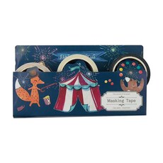德德小品集 馬戲團系列紙膠帶 Set, 夢幻馬戲團主題, 1組