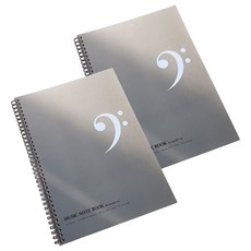 JLogue 音樂筆記 A4, 低音譜號(灰色）, 2個