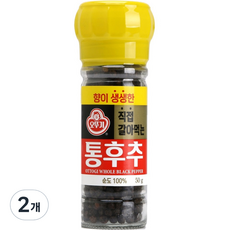 오뚜기 향이생생한 직접갈아먹는 통후추, 50g, 2개