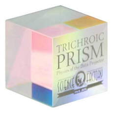 賽先生科學 X-CUBE 合光稜鏡，精密加工，照射燈光製造彩虹，小巧精緻擺設, 1個