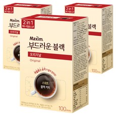 맥심 오리지날 부드러운 블랙 커피믹스, 2.7g, 100개입, 3개