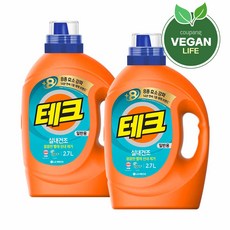 테크 실내건조 세탁세제 일반용 본품, 3L, 2개
