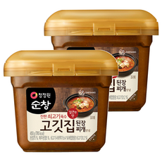 청정원순창 고깃집 된장찌개양념, 450g, 2개