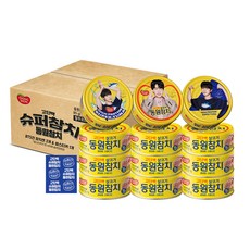 동원참치 라이트 스탠다드 BTS진 에디션 랜덤발송 + 씰스티커, 85g, 12개