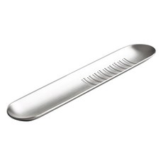 YOSHIKAWA 吉川 EATCO 燕三條 不鏽鋼磨泥器, 尺寸:長20.3cmx寬4.8cmx深1cm, 日本製造, 1個