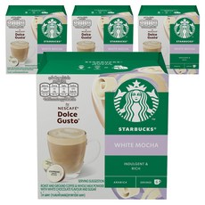 스타벅스 화이트모카 캡슐커피, 8.5g, 12개입, 4개