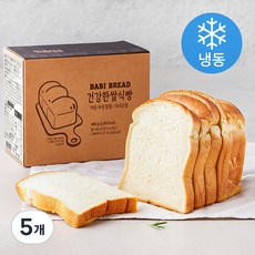 건강한 쌀 식빵 (냉동), 400g, 5개