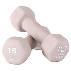 ALEAF 橡膠啞鈴, 1.5kg, 2個