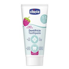 Chicco 兒童木醣醇含氟牙膏，草莓口味，12個月以上適用, 50ml, 1條