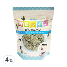 寶寶食堂 海苔仙貝, 非油炸, 日本愛知縣製造, 海苔, 19g, 4包