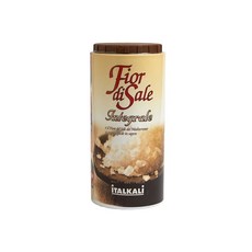 iTALKALi 義大利 鹽之花，提升料理美味層次，傳統工藝製作，保留天然鹽味和微量元素, 500g, 1罐