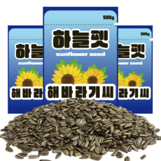 하늘펫 해바라기씨, 500g, 3개