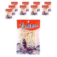 北海 鱈魚香絲, 越吃越唰嘴的美味零食, 51g, 10包