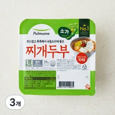 풀무원 소가 찌개두부, 290g, 3개