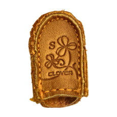 Clover 可樂牌 皮革製頂針 皮指套, 3D頂針指套, CL56-8213D, 1個