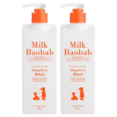 밀크바오밥 베이비 앤 키즈 바디 워시, 500ml, 2개