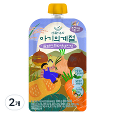 에코맘의산골이유식 아기의계절 완료기 알밤단호박영양진밥, 2개, 100g 2개, 100g