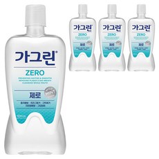 가그린 제로 구강청결제, 1.2L, 4개