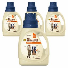 테크 울드라이 오리지널 울세제 본품, 1.5L, 4개