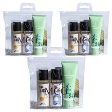 MCG 米璽聚 GO PRETTY 旅行包套組，凜冬淨化洗髮精 60ml + 沐春潤活洗髮精 60ml + 魔法叢林奇蹟修護髮膜 50ml, 3組