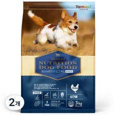 탐사 프리미엄 뉴트리션 도그 푸드 강아지 사료 피부&장, 치킨, 2개, 3kg